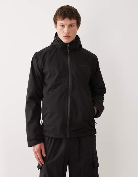 Chaqueta negra impermeable con capucha Oakhowe de Regatta - view 1
