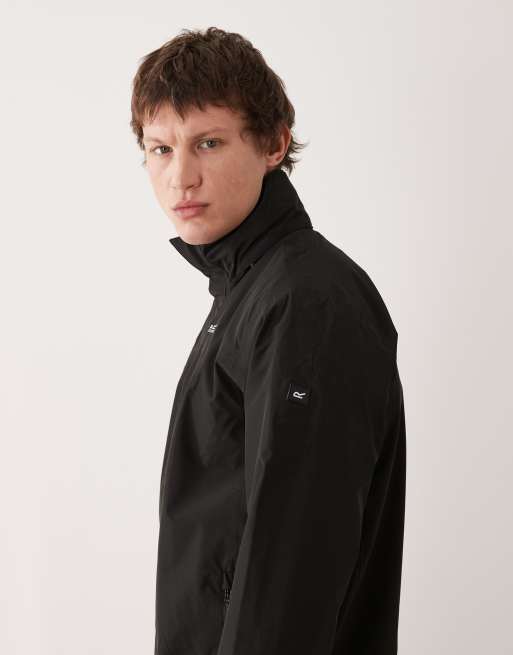 Chaqueta negra impermeable de softshell Matt II de Regatta, 4 de 5