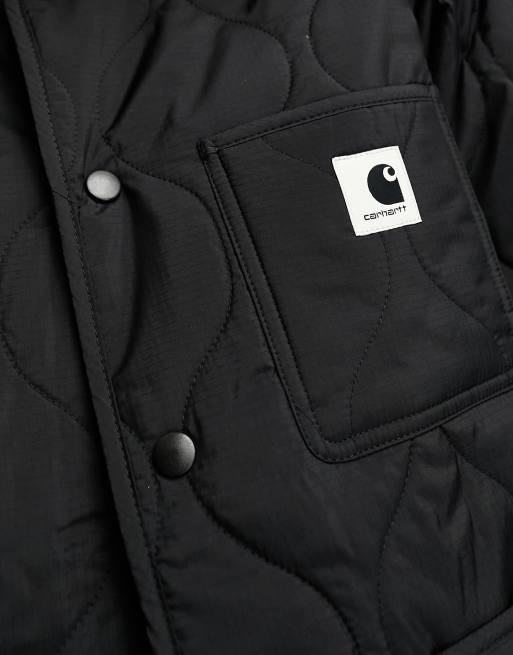 Chaqueta negra ligera guateada Skyler de Carhartt WIP, 3 de 4