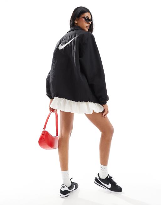 Chaqueta negra lisa con cremallera Nike Sportswear Collection de Nike 