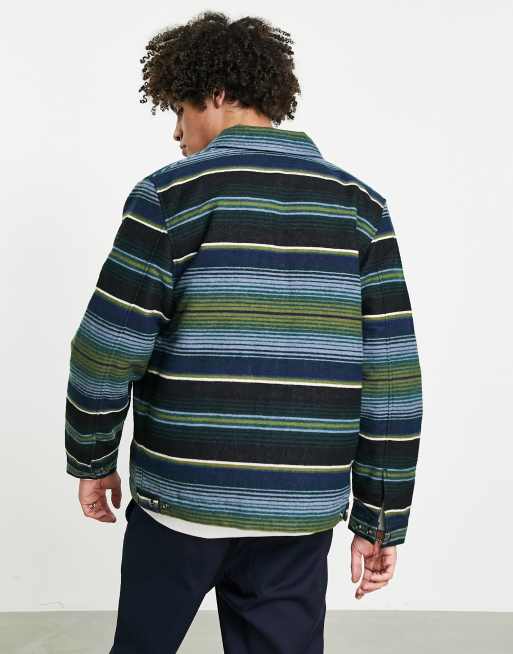 Chaqueta negra multicolor a rayas Detroit Tuscon de Carhartt WIP, 2 de 4