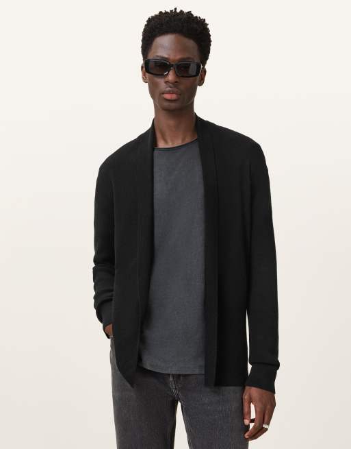 Chaqueta negra sin cierres de tejido con lana de merino Maes de AllSaints