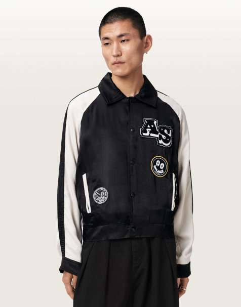 Chaqueta negra y marfil Orville de AllSaints - view 1