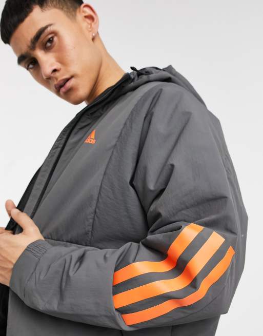 Adidas chaqueta capucha best sale Naranja