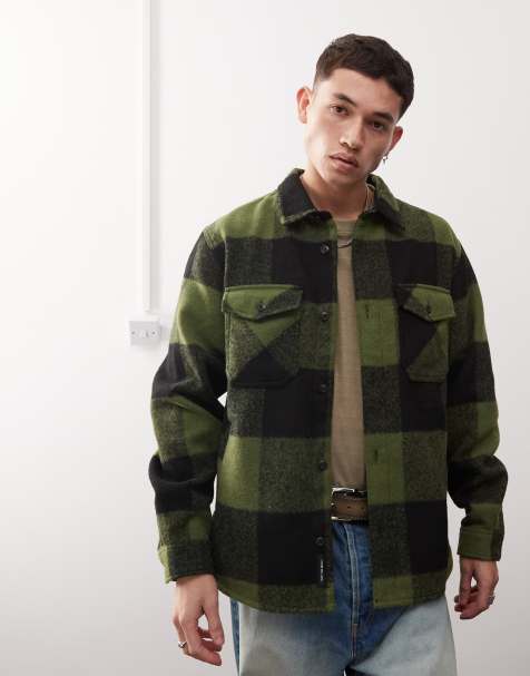 Chaqueta negra y verde estilo camisa con acabado mullido Denby de Vans - view 1