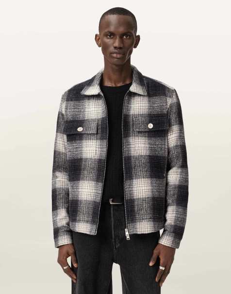 Chaqueta negro y blanco roto Matheson de AllSaints - view 1