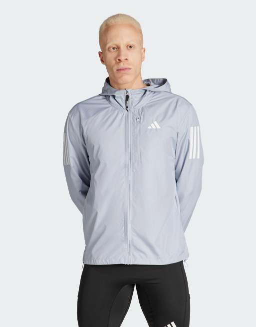 Chaqueta plateada Own The Run de adidas Running
