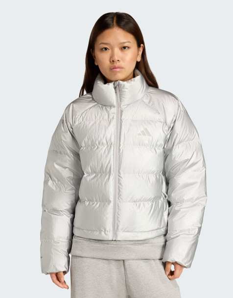 Chaqueta plateado metalizado acolchada Helionic Holiday Climawarm de adidas Performance - view 1