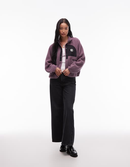 Chaqueta polar morado oscuro Flynn de Carhartt WIP, 2 de 4