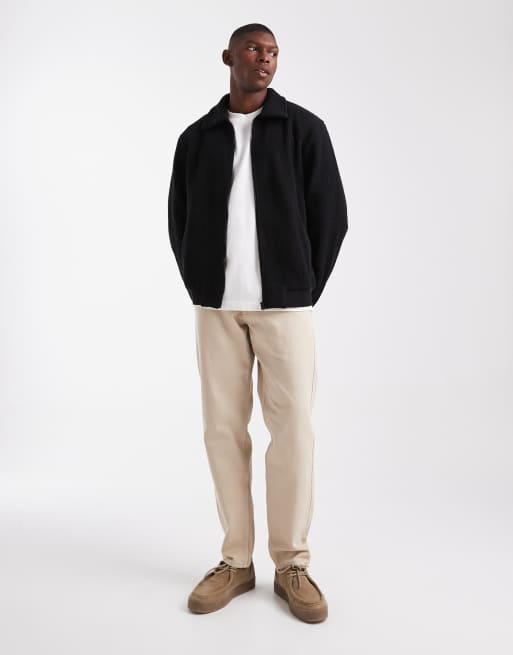 Chaqueta polar negra con cremallera de Jack & Jones, 2 de 5