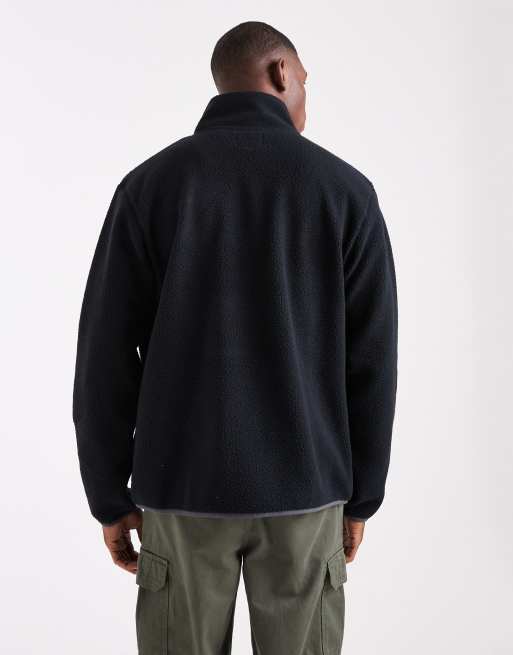 Chaqueta polar negra con cremallera de JJ Rebel, 3 de 5