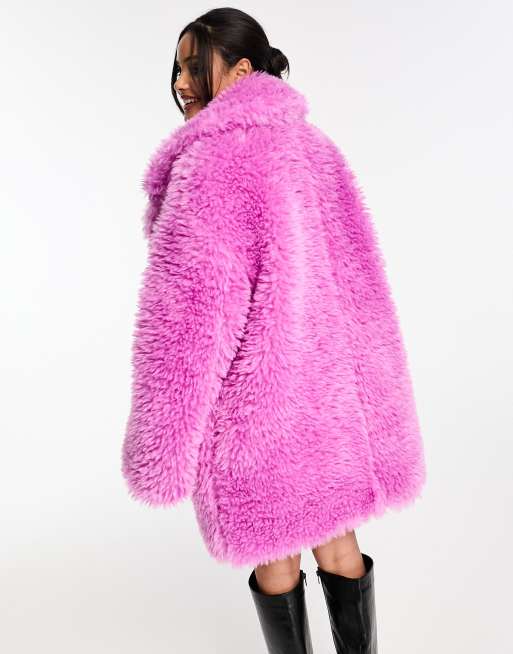 Chaqueta rosa de borreguito Hero de ASOS DESIGN, 4 de 5