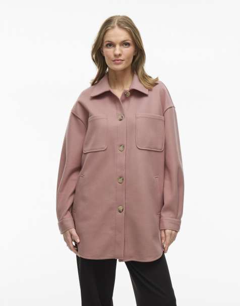 Chaqueta rosa envejecido de VILA - view 1