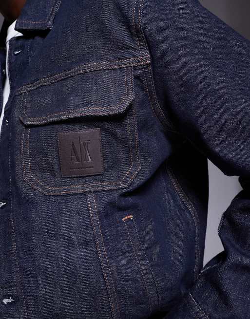 Chaqueta vaquera azul oscuro de Armani Exchange, 2 de 4
