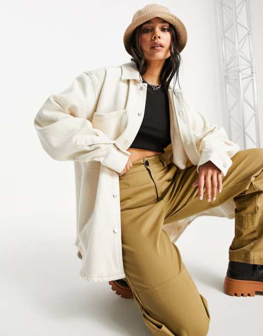 Chaqueta vaquera color crudo de algodón Alma de Weekday - NUDE