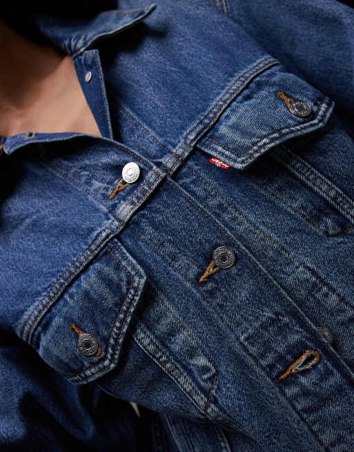 Chaqueta vaquera de estilo camionero años 90 con lavado claro de Levi's, 3 de 4