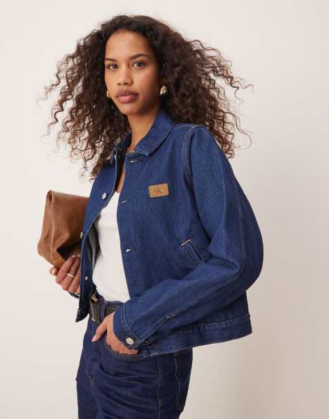 Chaqueta vaquera de estilo worker con lavado oscuro enjuagado de Calvin Klein Jeans - view 1