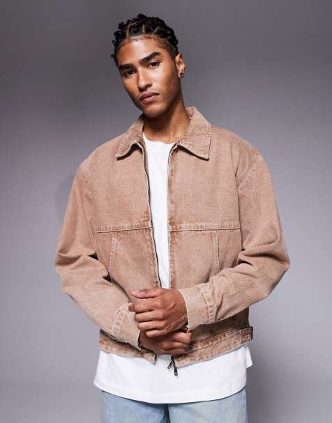 Chaqueta vaquera marrón lavado de Faded Store - view 1