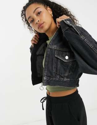 Chaqueta vaquera negra cremallera Dua x Pepe Jeans | ASOS