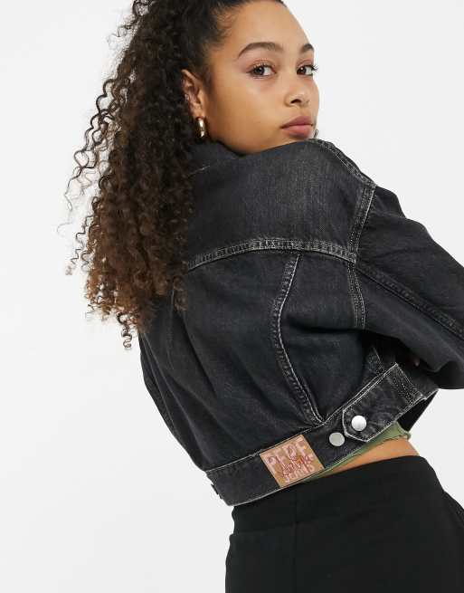 Chaqueta vaquera negra cremallera Dua x Pepe Jeans | ASOS