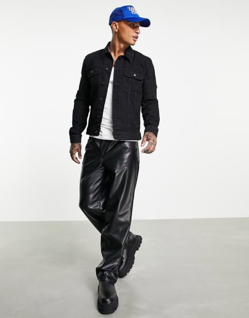 Chaqueta vaquera negra de estilo western y corte estándar de ASOS DESIGN, 4 de 4