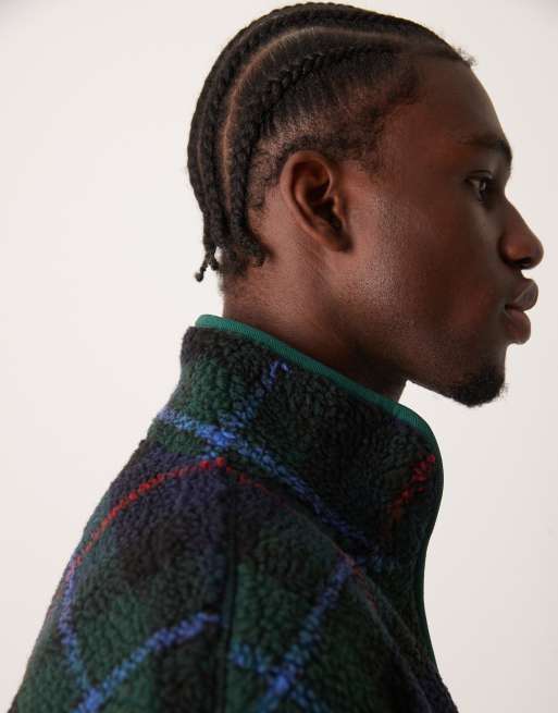 Chaqueta verde a cuadros escoceses de felpa de GANT, 2 de 4