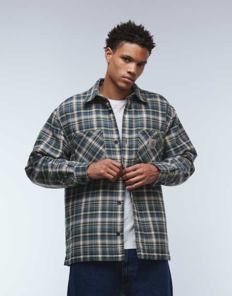 Chaqueta verde a cuadros estilo camisa con forro guateado Cronyn de Carhartt WIP - view 1