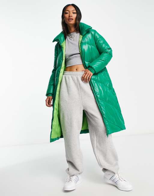 Chaqueta verde acolchada con diseño de chevrón Lottie de Gianni Feraud