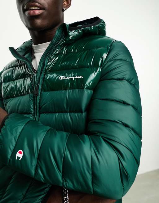 Chaqueta verde acolchada de Champion ASOS