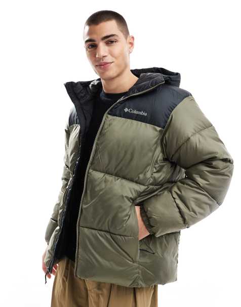 Chaqueta verde con capucha Puffect II de Columbia - view 1
