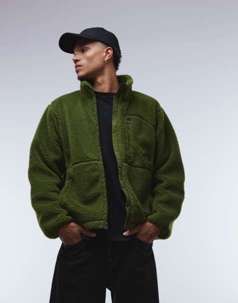 Chaqueta verde con cremallera de borreguito denso Extreme Pile de The North Face - view 1