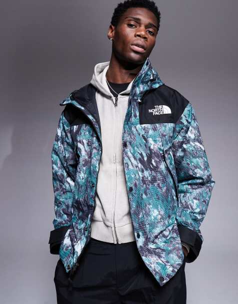 Chaqueta verde impermeable con estampado de cuadrícula DryVent Mountain Mono de The North Face - view 1