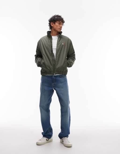Chaqueta verde oscuro básica acolchada de Tommy Jeans, 3 de 4