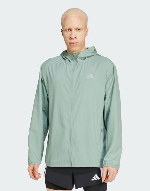 Chaqueta verde plateado Run It de adidas Performance