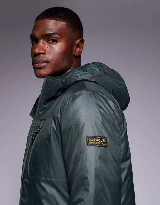 Chaqueta verde salvia guateada Lumley de Barbour International , 4 de 5