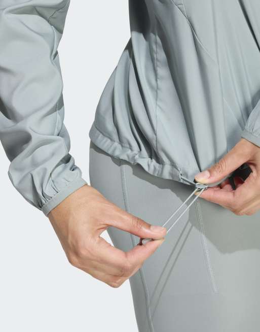 Chaqueta verde salvia maravilla para correr Adi365 Iconic de adidas Performance, 3 de 4