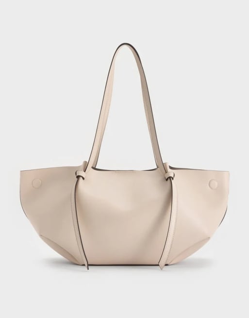 Charles & Keith Calla tote bag in oat, 4 of 4