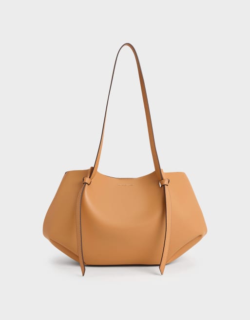 Charles & Keith Calla tote bag in toffee, 2 of 4