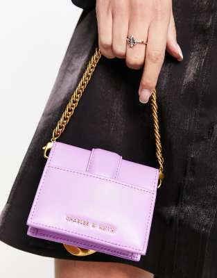 charles and keith purple bag