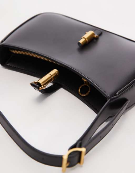 Charles & Keith Cesia shoulder bag in black, 3 of 4