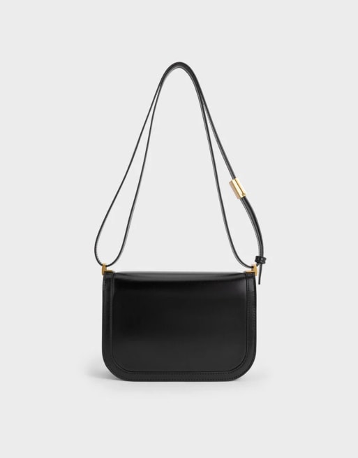 Charles & Keith Charlot crossbody bag in black, 2 of 4