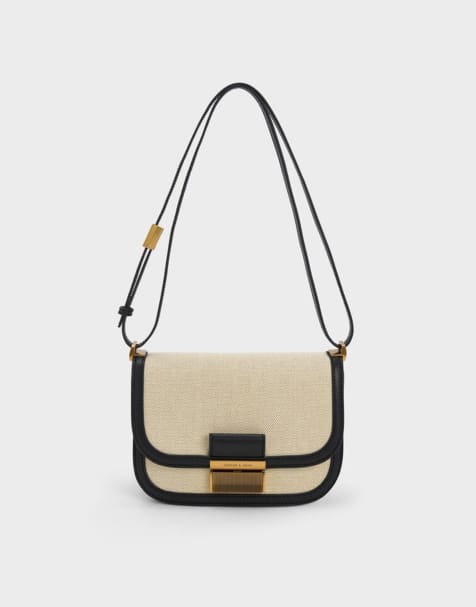 Charles & Keith Charlot crossbody bag in black - view 1