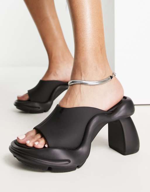 Chunky store mule sandals