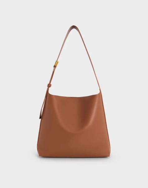 Charles & Keith Edna tote bag in chocolate - view 1