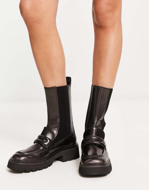 Black Side-Zip Ankle Boots | CHARLES & KEITH