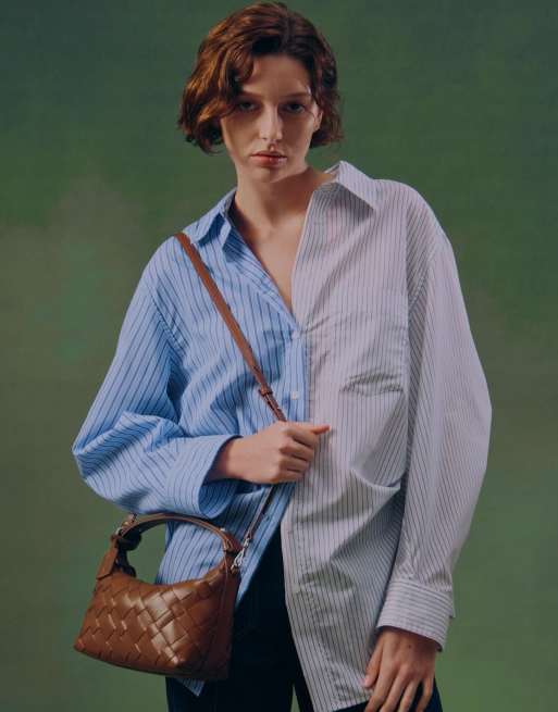 Charles & Keith Ivette woven shoulder bag in chocolate, 2 of 4