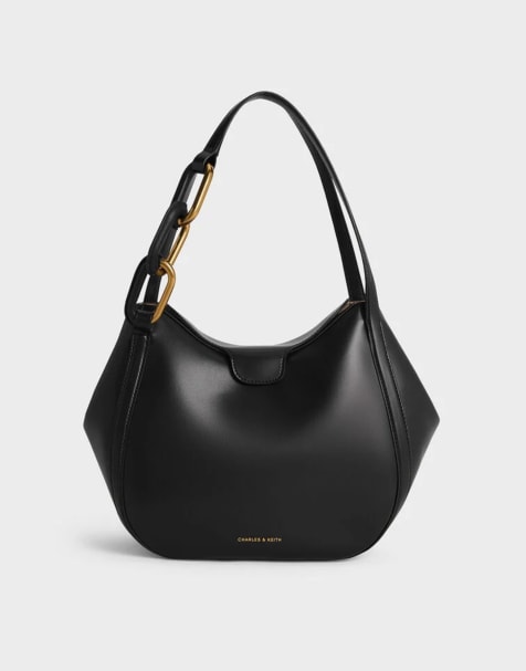 Charles & Keith Kora tote bag in black - view 1