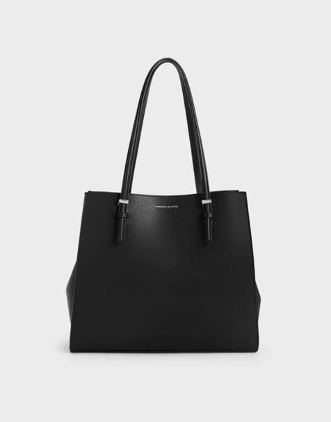 Charles & Keith Sansa tote bag in noir - view 1