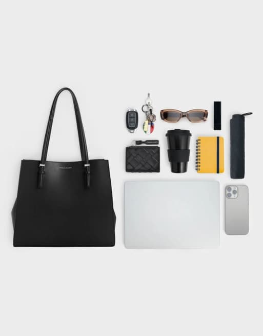 Charles & Keith Sansa tote bag in noir, 4 of 4