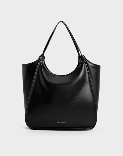 Charles & Keith Sianna tote bag in black - view 1